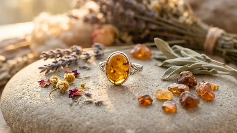 Bague ambre signification : symboles et vertus à connaître