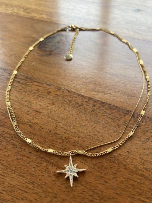 Collier double rang Vega (sur commande)